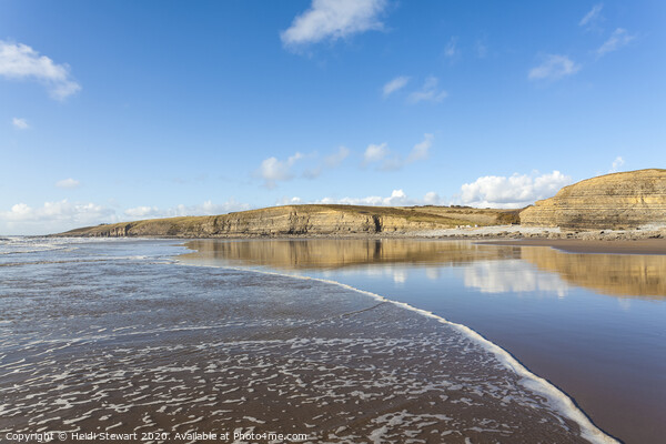 Dunraven Bay South Wales Picture Board by Heidi Stewart