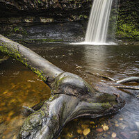Buy canvas prints of Sgwd Gwladys Waterfall by Heidi Stewart