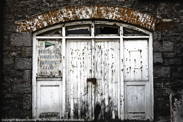 The Old Porthcawl Harbour Boating Club, South Wales Picture Board by Heidi Stewart