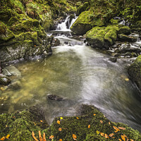 Buy canvas prints of The River Clywedog in Snowdonia by Heidi Stewart