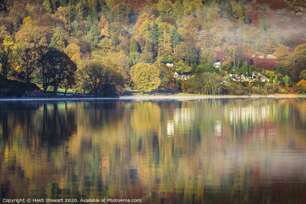 Reflections of Grasmere Lake Picture Board by Heidi Stewart