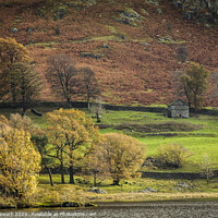 Buy canvas prints of Old Barn at Glenridding in the Lake District by Heidi Stewart
