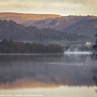 Buy canvas prints of Grasmere Lake Autumnal Morning by Heidi Stewart