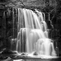 Buy canvas prints of East Gill Force Mono by Heidi Stewart