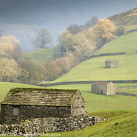 Buy canvas prints of Swaledale Barns, Yorkshire Dales by Heidi Stewart