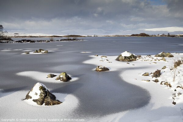 A snowy Rannoch Moor Picture Board by Heidi Stewart