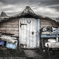 Buy canvas prints of Upturned Fishing Boats, Holy Island by Heidi Stewart