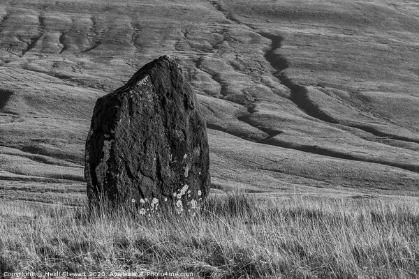 Maen Llia Standing Stone, Brecon Beacons Picture Board by Heidi Stewart