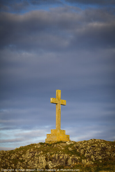 St. Dwynwen's Cross, Llanddwyn Island, Anglesey Picture Board by Heidi Stewart