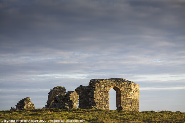 St. Dwynwen's Church Ruins on Llanddwyn Island in  Picture Board by Heidi Stewart