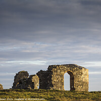 Buy canvas prints of St. Dwynwen's Church Ruins on Llanddwyn Island in  by Heidi Stewart