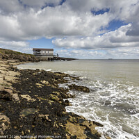 Buy canvas prints of Moelfre RNLI lifeboat station on the Isle of Angle by Heidi Stewart