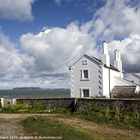 Buy canvas prints of Old Coastguard's Cottages at Penmon Point in Angle by Heidi Stewart