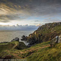 Buy canvas prints of Sunset at the Botallack Tin Mines in West Cornwall by Heidi Stewart