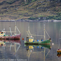 Buy canvas prints of Three Boats on Loch Broom by Heidi Stewart