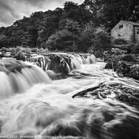 Buy canvas prints of Cenarth Falls and Old Mill, West Wales by Heidi Stewart