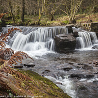 Buy canvas prints of Pont Cwm y Fedwen Waterfall Brecon Beacons by Heidi Stewart