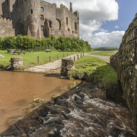 Buy canvas prints of Laugharne Castle, Camarthenshire, Wales by Heidi Stewart