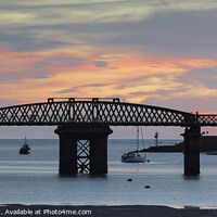 Buy canvas prints of Barmouth Bridge at Sunset by Heidi Stewart
