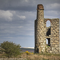 Buy canvas prints of Whim Engine House at Ding Dong Mine, West Cornwall by Heidi Stewart