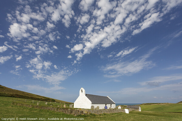 Medieval Church at Mwnt in West Wales  Picture Board by Heidi Stewart