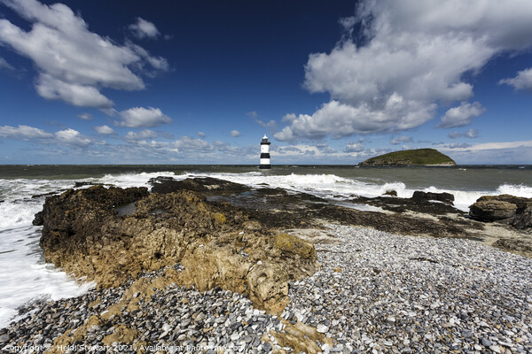Trwyn Du Lighthouse, Penmon Point, Anglesey Picture Board by Heidi Stewart