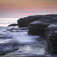 Buy canvas prints of Dunraven Bay Sunset Glamorgan Heritage Coast south Wales by Heidi Stewart
