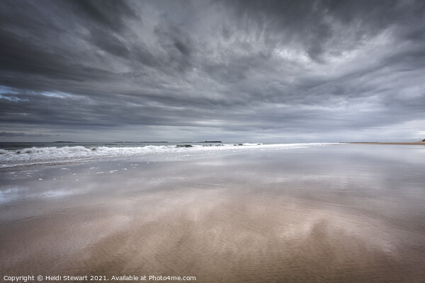 Bamburgh Beach, Northumberland Picture Board by Heidi Stewart