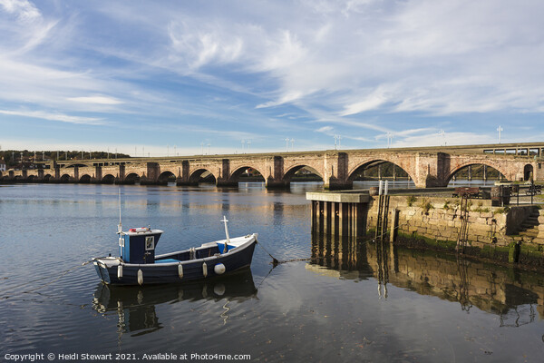 Berwick Bridge, Berwick-upon-Tweed, Northumberland Picture Board by Heidi Stewart