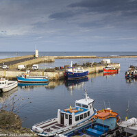 Buy canvas prints of Seahouses Harbour, Northumberland by Heidi Stewart