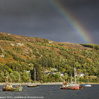 Buy canvas prints of Rainbow over Loch Broom, Ullapool, Scotland by Heidi Stewart