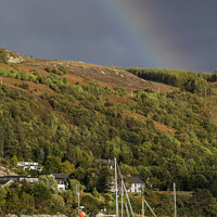 Buy canvas prints of Rainbow over Loch Broom, Ullapool, Scotland by Heidi Stewart