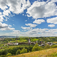 Buy canvas prints of Cwm Colliery, near Beddau, South Wales by Heidi Stewart