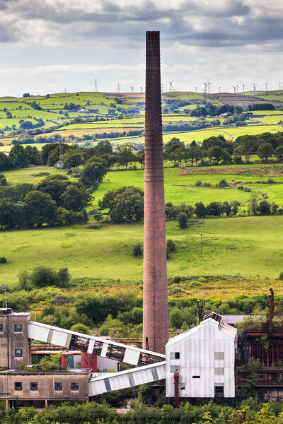 Cooling Tower at the Cwm Colliery in South Wales Picture Board by Heidi Stewart