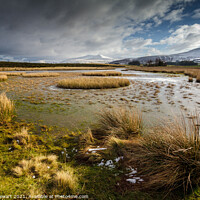 Buy canvas prints of Mynydd Illtud Pond in Winter by Heidi Stewart