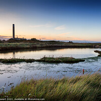 Buy canvas prints of Fawley Power Station at Sunset by Heidi Stewart