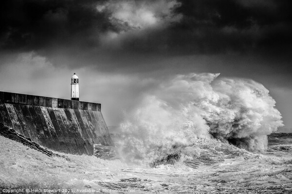 Porthcawl Lighthouse Picture Board by Heidi Stewart