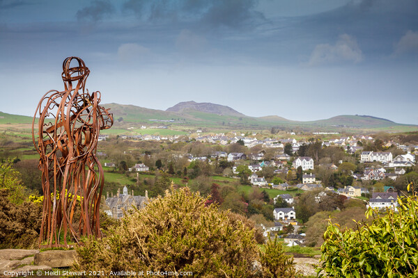 The Tin Man overlooks Llanbedrog in North Wales  Picture Board by Heidi Stewart