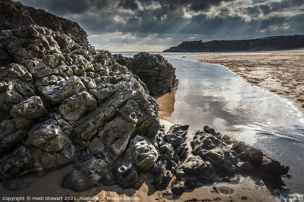 Broad Haven South, Pembrokeshire Picture Board by Heidi Stewart