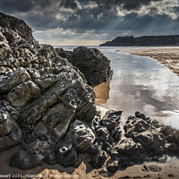 Buy canvas prints of Broad Haven South, Pembrokeshire by Heidi Stewart