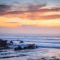 Buy canvas prints of Bude Bay Sunset by Heidi Stewart