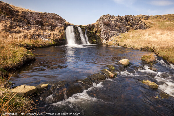 Nant y Maen Waterfall, Mid Wales Picture Board by Heidi Stewart