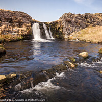 Buy canvas prints of Nant y Maen Waterfall, Mid Wales by Heidi Stewart
