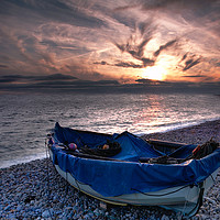 Buy canvas prints of Chesil Boat by Kris Dutson