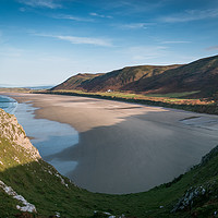 Buy canvas prints of Rhossili Bay, Gower, South Wales. by Richard Morgan