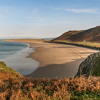 Buy canvas prints of Rhossili Bay, Gower, South Wales. by Richard Morgan