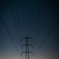 Buy canvas prints of Electricity Pylon by Richard Morgan