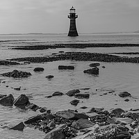 Buy canvas prints of Whiteford Lighthouse, Gower, South Wales. by Richard Morgan