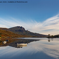 Buy canvas prints of Old Man of Storr from Loch Leathan. by Richard Morgan