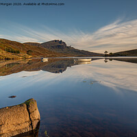 Buy canvas prints of Perfect reflection of Old Man of Storr.  by Richard Morgan